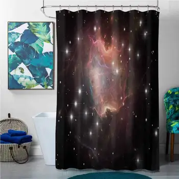 

Shower Curtains Fabric Liner Constellation,Deep Down in Outer Space Complex Supernova Phenomenal Dynamic Universe