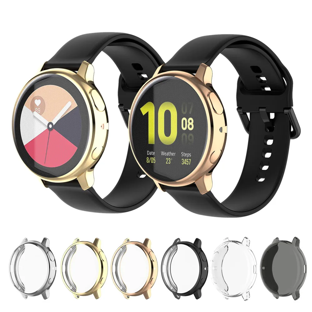 Защитный чехол для Samsung Galaxy Watch Active 2 44 мм 40 ТПУ бампер с полным покрытием