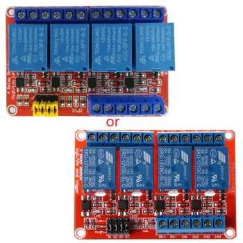 

1PC 12V 4 Channel Relay Module with Optocoupler Isolation Supports High Low Trigger 828 Promotion