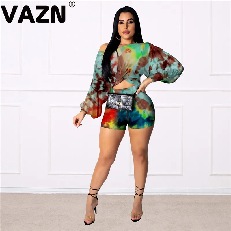 VAZN 2020 Spring Summer Upsurge Print High Quality Young Sexy Fancy Fashion Full Sleeve Short 