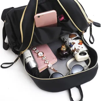

2020 New Lady Small Backpack Women Pu Leather Shoulder Bag Multifunction Backpacks Female School Bagpack Bag Travel Bag