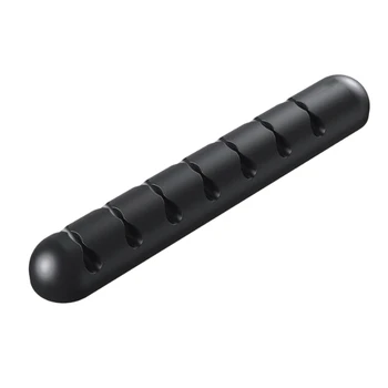

1PC 7Holes USB Cable Winder Silicone Charging Cable Winder Desktop Mouse Cable Organizer Clip Holder with 7 Holes