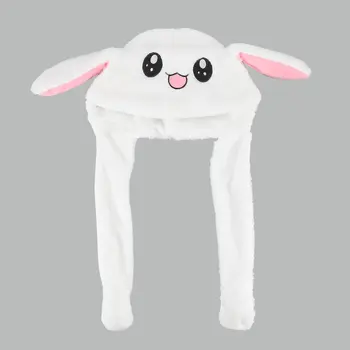 

moving rabbit/pig/chicken hat ear move hat funny white rabbit hat animal winter hats for women girls kids