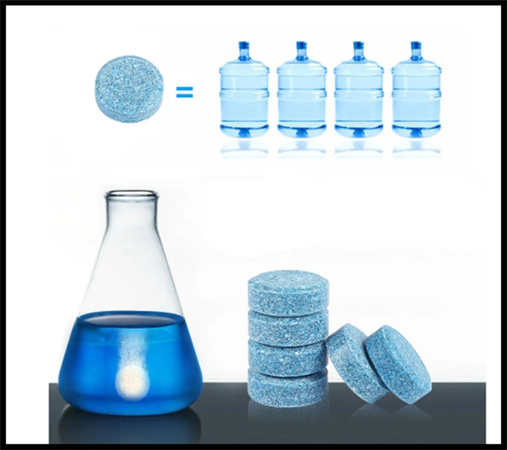 10 effervescent tablets auto parts solid wiper fine glass water wiper for Ford Shelby SYNus King GTX1 Freestyle Fairlane Equator