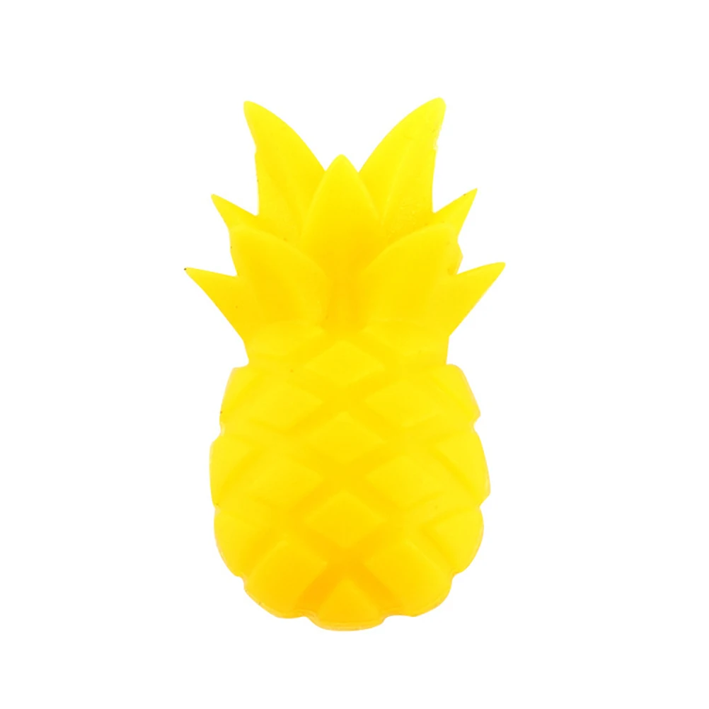 6pcs Silicone Wine Glass Marker Pineapple Stylish Wine Glass Marker Charms for Banquet Bar Accessories