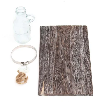 

Wall Mounted Glass Hydroponic Board Vase Flower Plant Pot Rustic Design Decor
