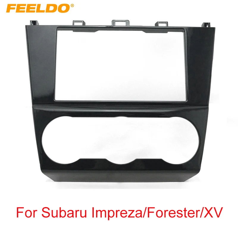 

FEELDO Car 2DIN Refitting Radio Stereo DVD Frame Fascia For Subaru Impreza/Forester/XV Dash Panel Installation Kits #FD3640