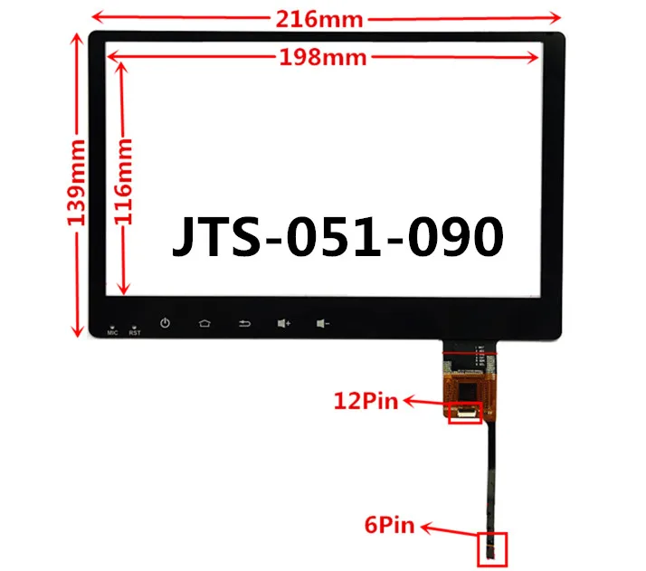 JST-051-090 Емкостный Универсальный дигитайзер для KIA KX5 Автомобильная dvd-навигационная система мультимедийный сенсорный экран панель Стекло