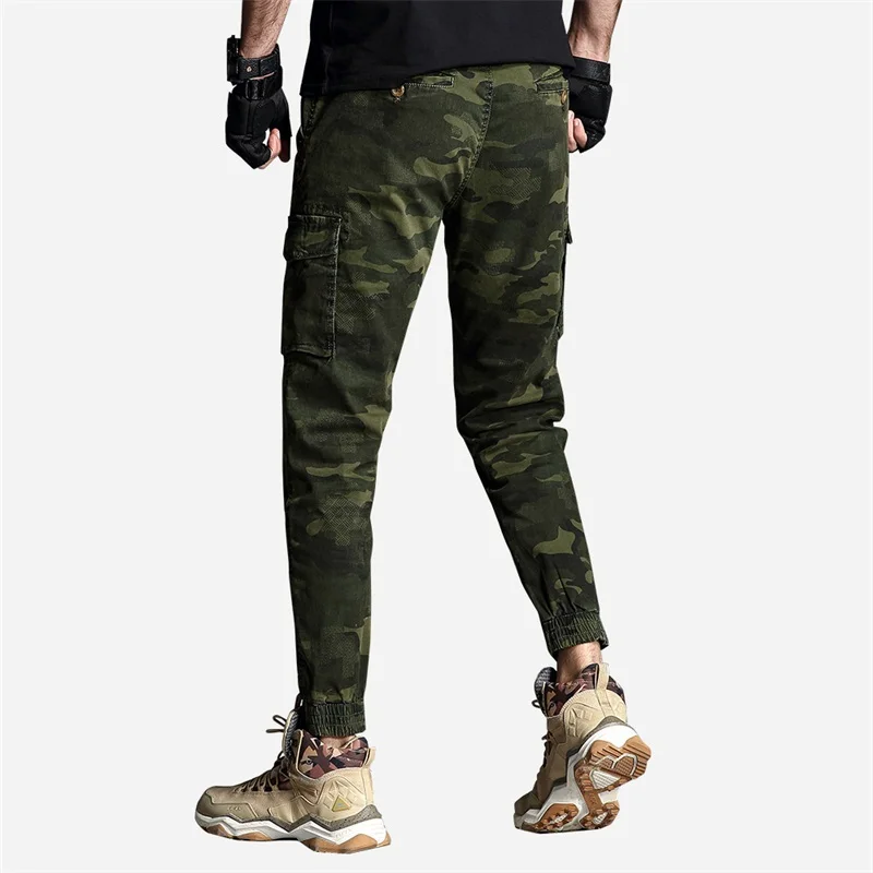 Camouflage Pants Military Cargo Pants Men Army Work Pantalones Combat SWAT Tactical Pants Camo Overalls Jogger Casual Trousers