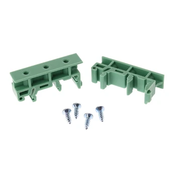 

PCB 35mm DIN Rail Mounting Adapter Circuit Board Bracket Holder Carrier Clips