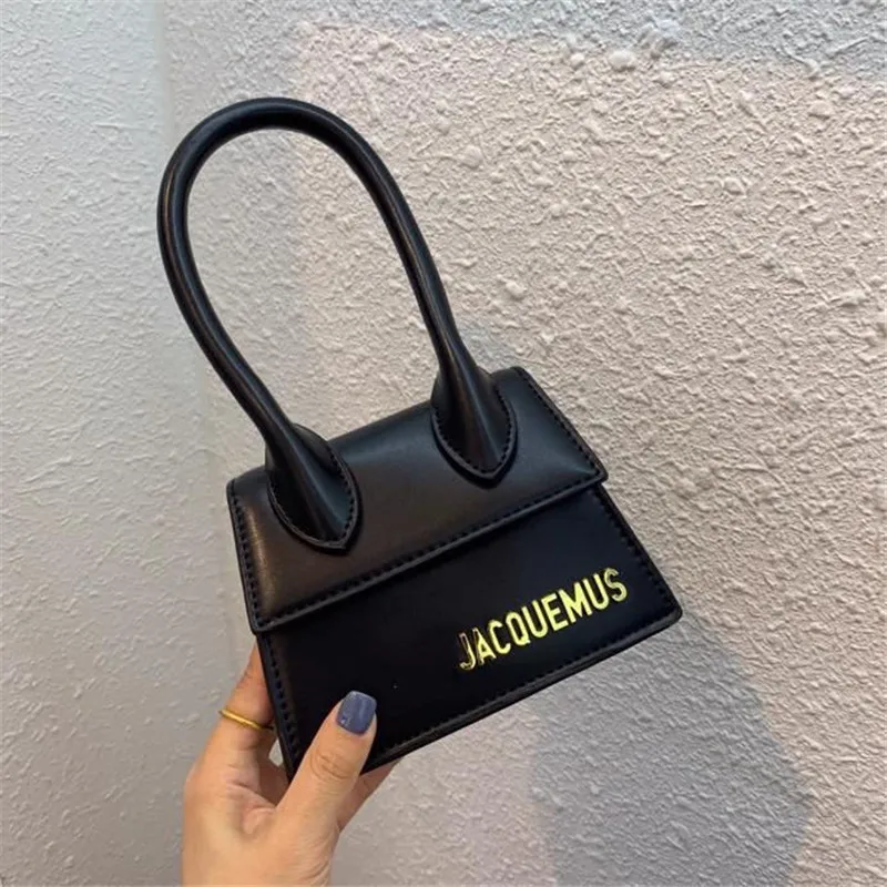 Jacquemus-bolsos de mano de alta calidad para mujer, bandoleras femeninas de Color sólido, de lujo con letras cruzadas, de diseñador para fiesta, 2019