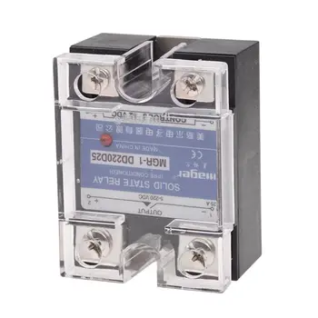 

DC to DC Single Phase Solid State Relay SSR 25A 3-32V 5-220V w Transparent Cover