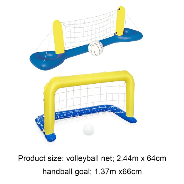 Parent Child Swimming Pool Water Inflatable Volleyball Basketball Ball Water Net Mattress Sports Games Circle Float Beach Toys 5