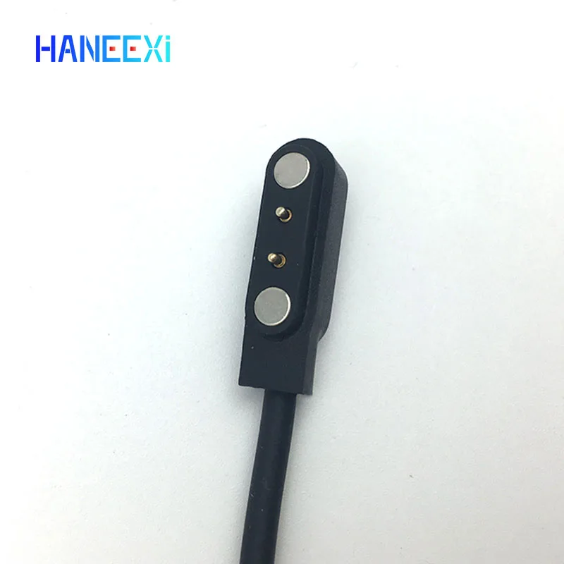 ZL02 ZL01 스마트 시계 팔찌 2 핀 블랙 전원 충전기 데이터 케이블에 대 한 고품질 자기 충전 케이블 와이어