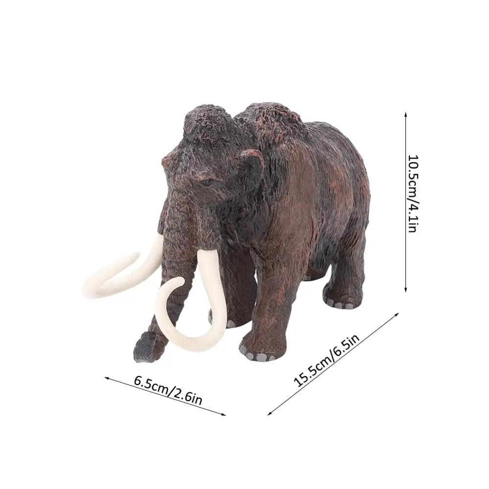 Фигурка мамонта, слон, дикие животные, игрушки для моделирования, искусственное животное, модель слона, игрушки для детей, развивающие игрушки - Цвет: 20 x 13.5 x 7cm