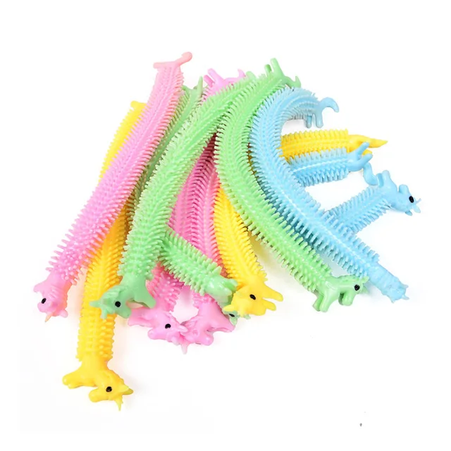 Funny Unicorn Pull Worm Noodle Fidget Toys Stretch String TPR Rope Anti Stress Toys String Stress Relief Autism Vent Toy 5
