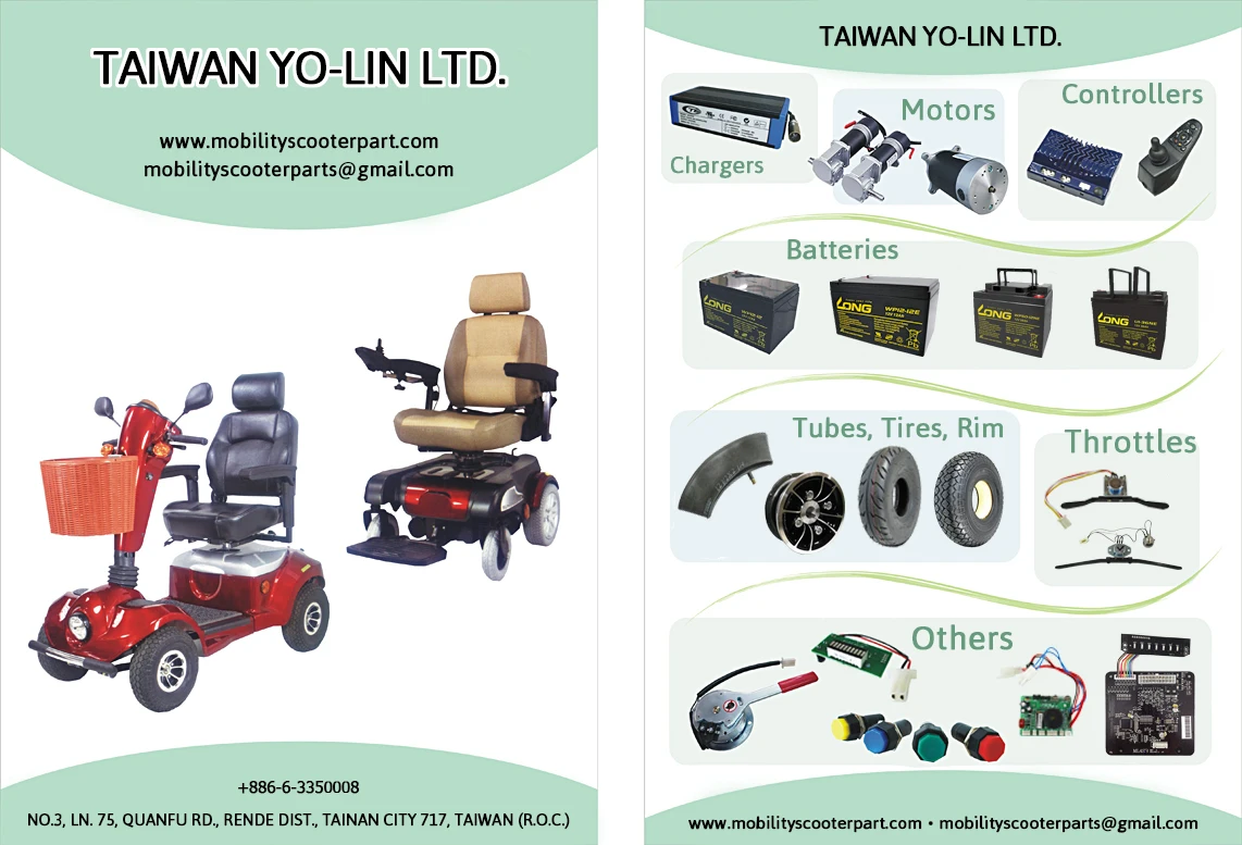 Shoprider 889 Motor 24V DC 450W 5300rpm 2-pole Brushed for electric handicapped mobility scooter parts