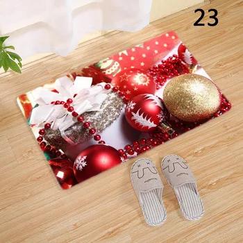 

Merry Christmas Door Mat Flannel Floor Carpet Christmas Decor for Home Xmas Party New Year 66CY