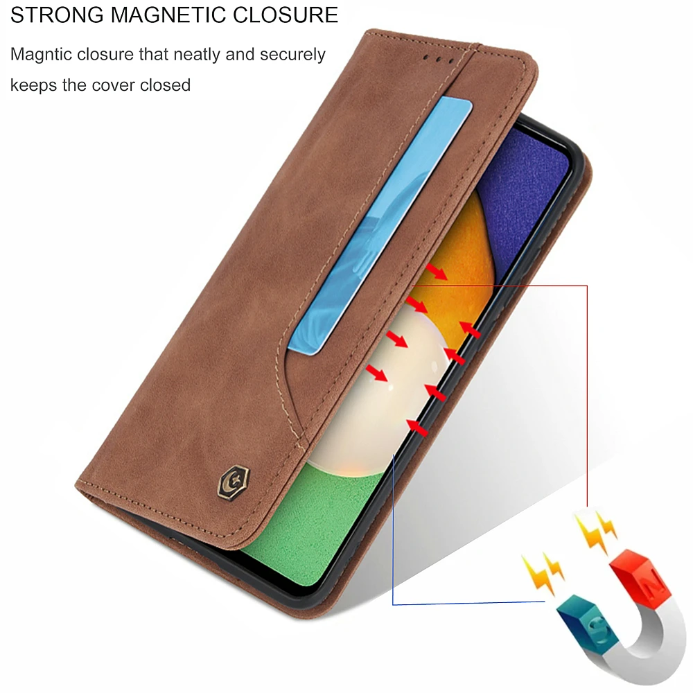 Phone Case Luxury Flip Magnetic Leather Wallet Case For Samsung Galaxy S21 S20 FE Note 20 10 9 Ultra S10 E S9 Plus Note20