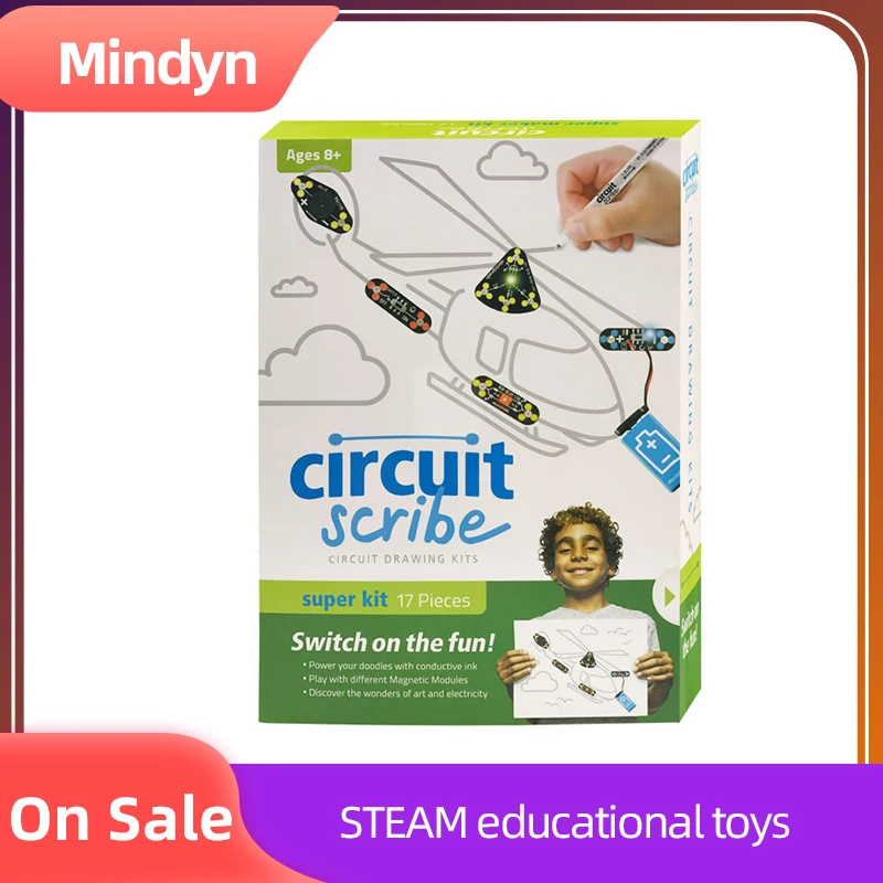 

Circuit scribe super kit DIY drawing circuit on paper with electric ink for children STEAM physics educational toys