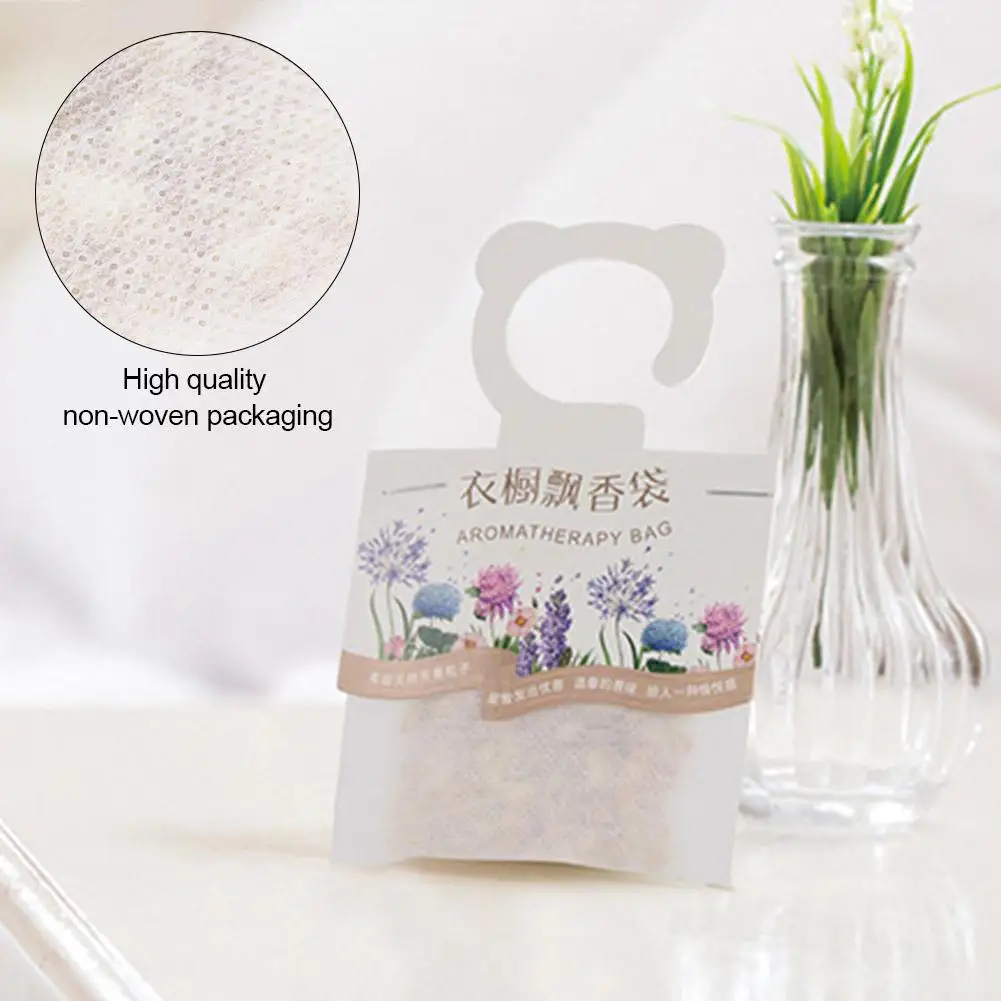 3Pcs Lavender Scented Sachets Natural Smell Incense Air Fresh Scent Bag Odor Remove Fragrant Bags For Drawer Closet Car