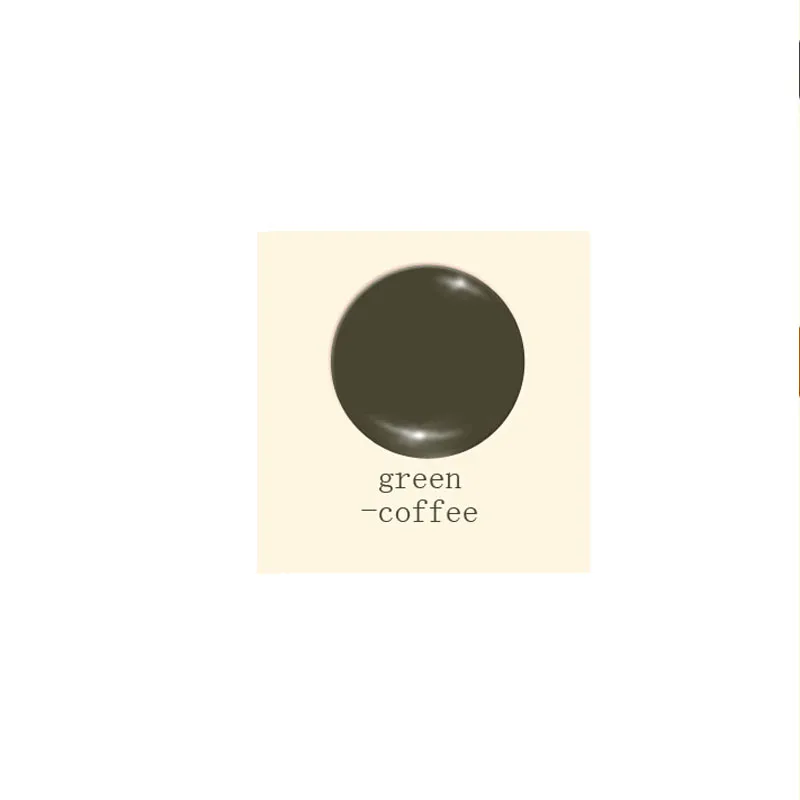 Green coffee Профессиональный Goochie Перманентный макияж микроблейдинг бровей губ тату паста пигмент Микро Пигмент 6 цветов - Цвет: Green coffee