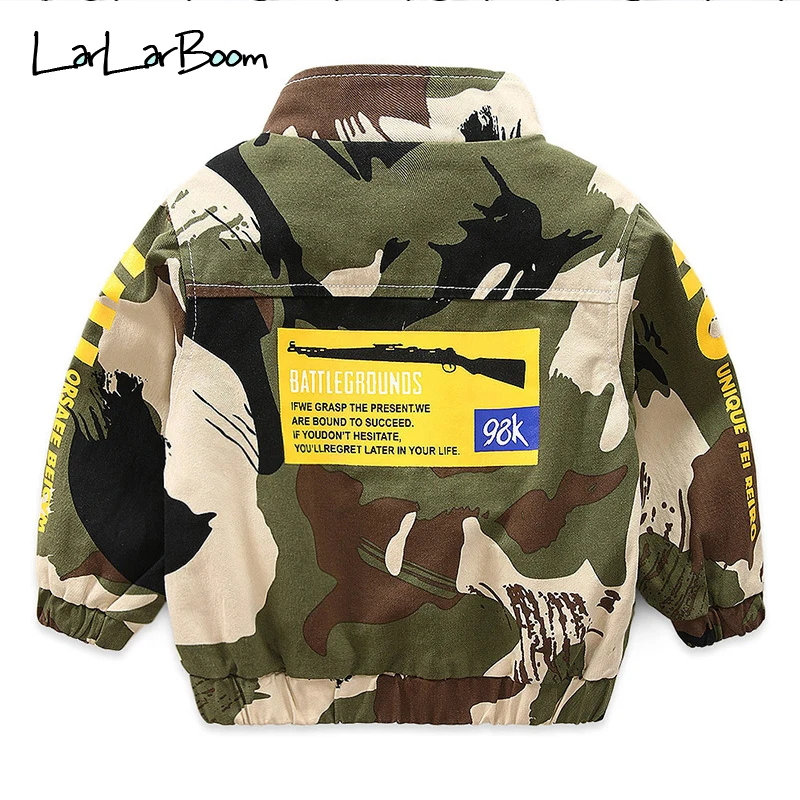 LarLarBoom/детская футболка и куртка, пальто Новинка года, осенняя камуфляжная куртка и пальто для мальчиков детская футболка с капюшоном и длинными рукавами для мальчиков - Цвет: CamouflageCoats