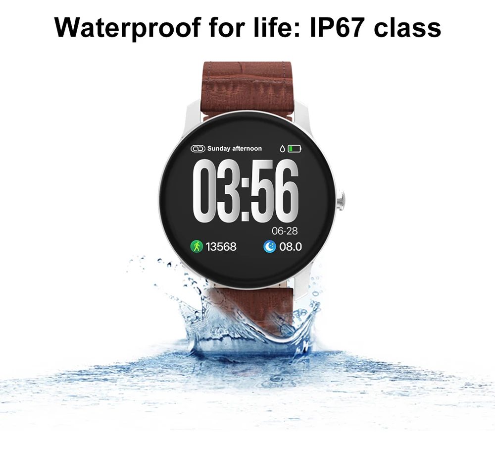 Умные часы с полным сенсорным экраном T90 Men1.3 размер, мониторинг сердечного ритма, кровяного давления, спортивные Смарт-часы для samsung Apple Iphone PK CF18