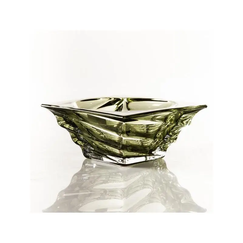 Салатник CRYSTALITE BOHEMIA CASABLANCA 11 5 см зеленый|Блюдца и тарелки| |
