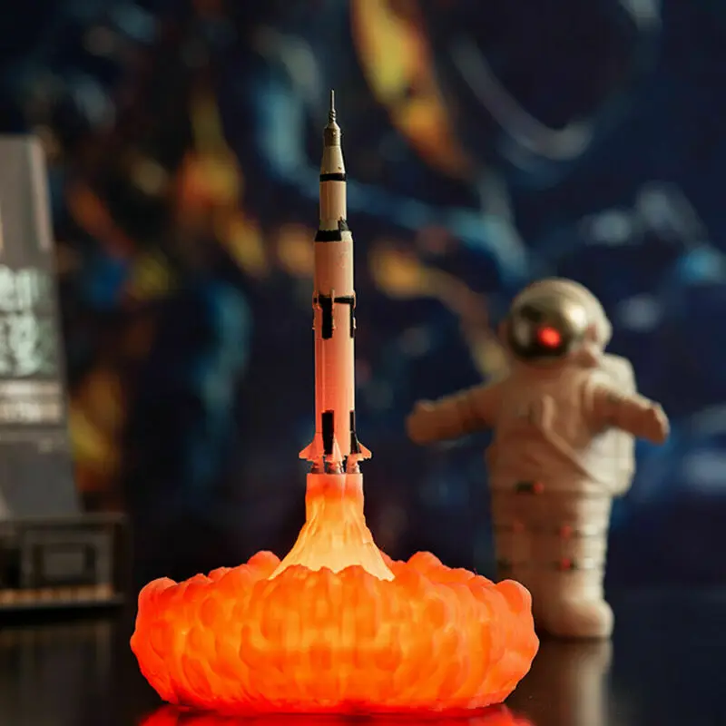 

Space Shuttle Lamp In Night Light By 3D Print For Space Lovers Rocket Lamp Space Shuttle Lamp Homedecoration Lights Dropshipping