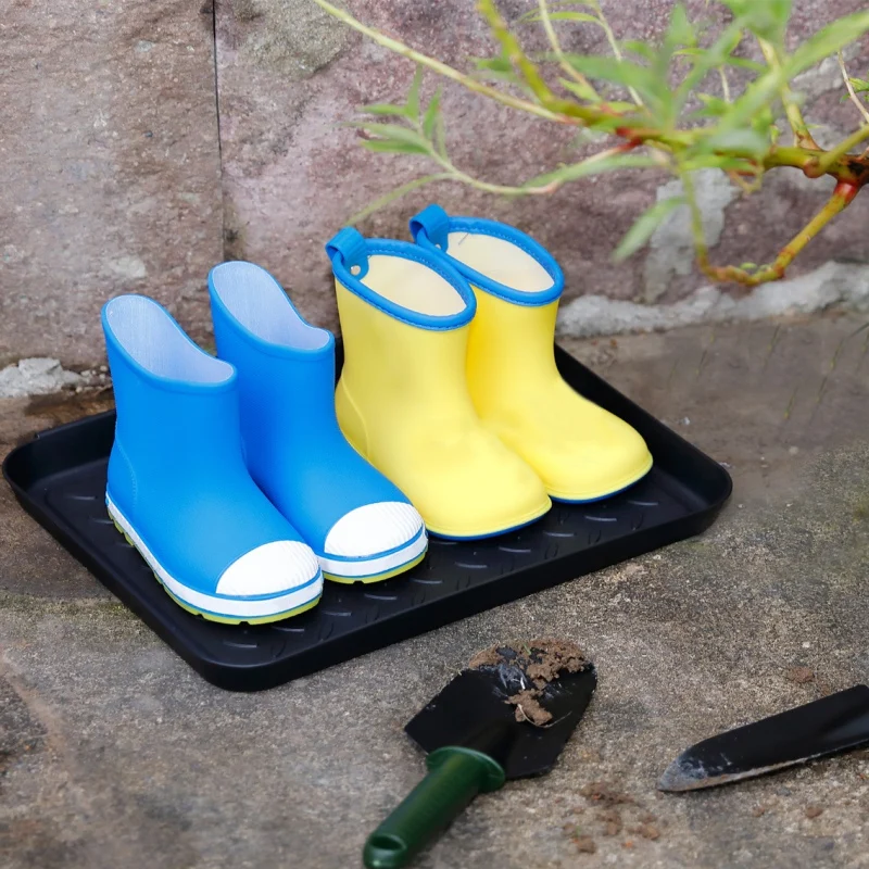 Бытовой многоцелевой пластиковый поднос для обуви поддон для любой погоды внутри или на улице дождь грязные сапоги семена садовые инструменты