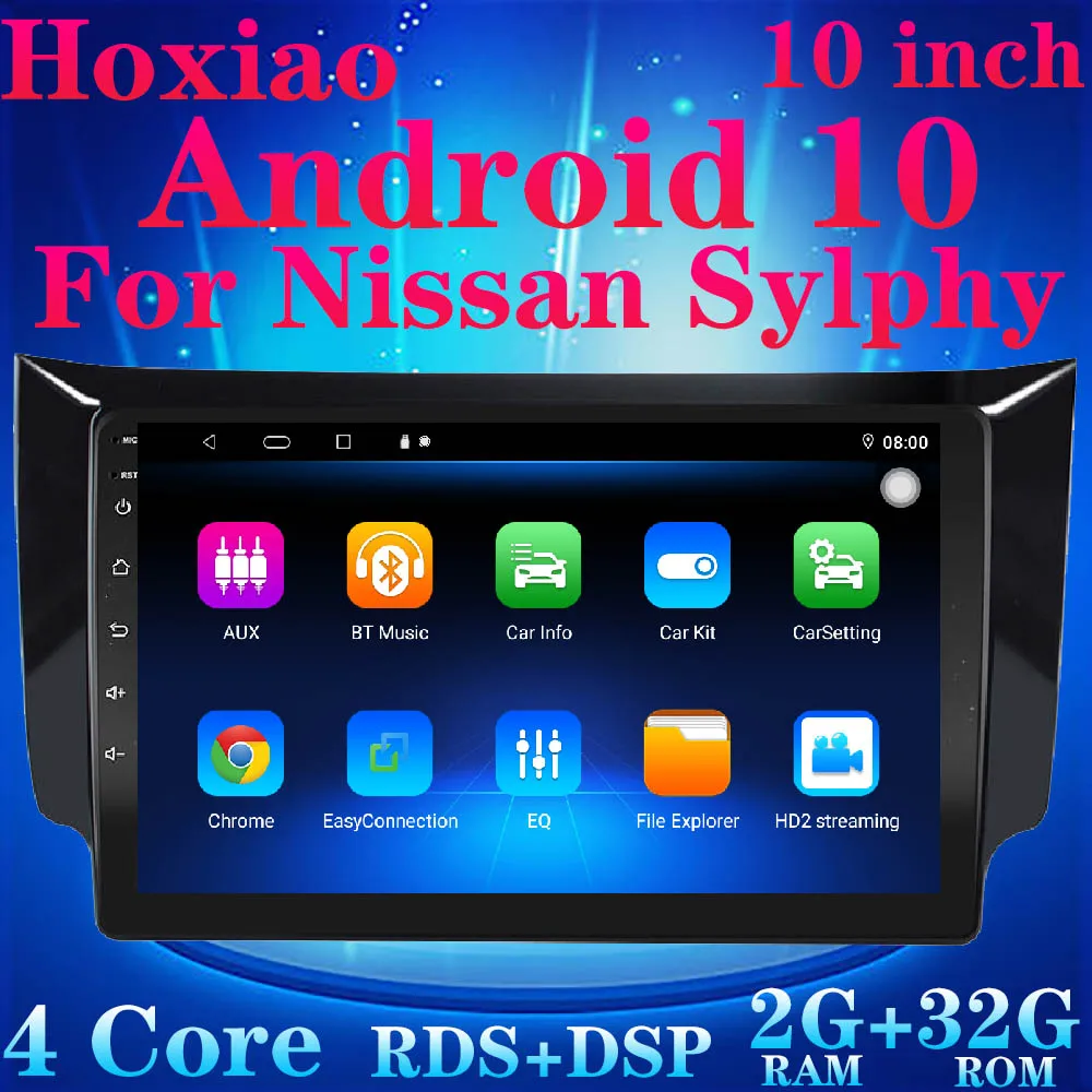 Android 10 автомобиль дюймов 2Din RDS двойной объектив радио четырехъядерный WIFI GPS Bluetooth
