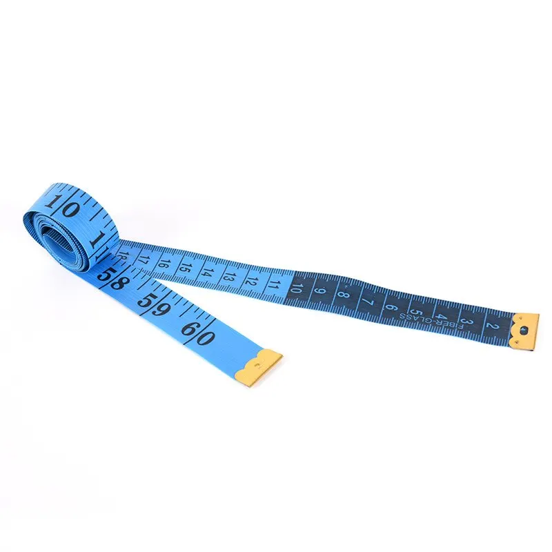 150cm/60" Tape Measure Body Measuring Ruler Sewing Tailor Soft Flat Sewing Ruler Meter Sewing Measuring Tape Random Color