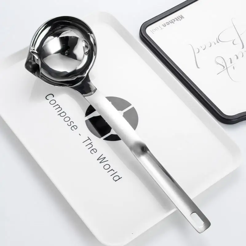 1PCS 304 Stainless Steel Oil Filter Soup Spoon Long Handle Cooking Ladle Colander Tools Kitchen Supplies HOT | Дом и сад