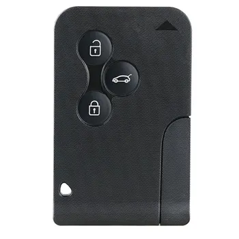 

3 Button with Insert Small key blade Smart Card for Renault Megane Scenic