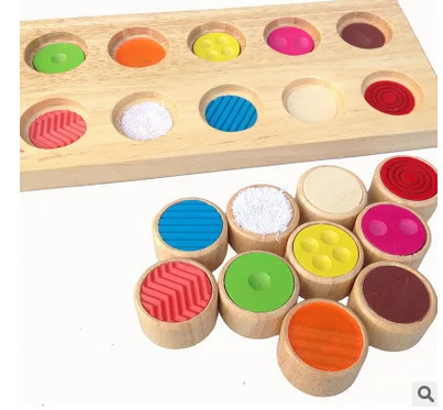

Early Education Wooden Teaching Aid Memory Touch Turning Plate Children'S Educational Wooden Toy Baby Identification Color