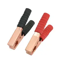 2 шт. 300A автомобильный зажим для аккумулятора Аллигатор тестовый зажим красный черный пластиковая ручка