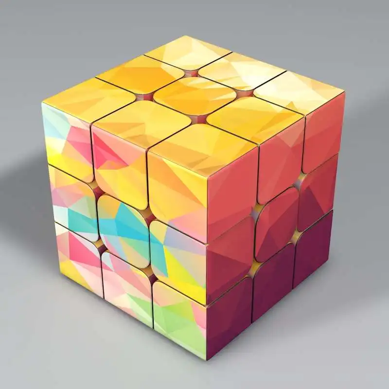 Лидер продаж персонализированный diy 3x3x3 волшебный кубик для самостоятельного