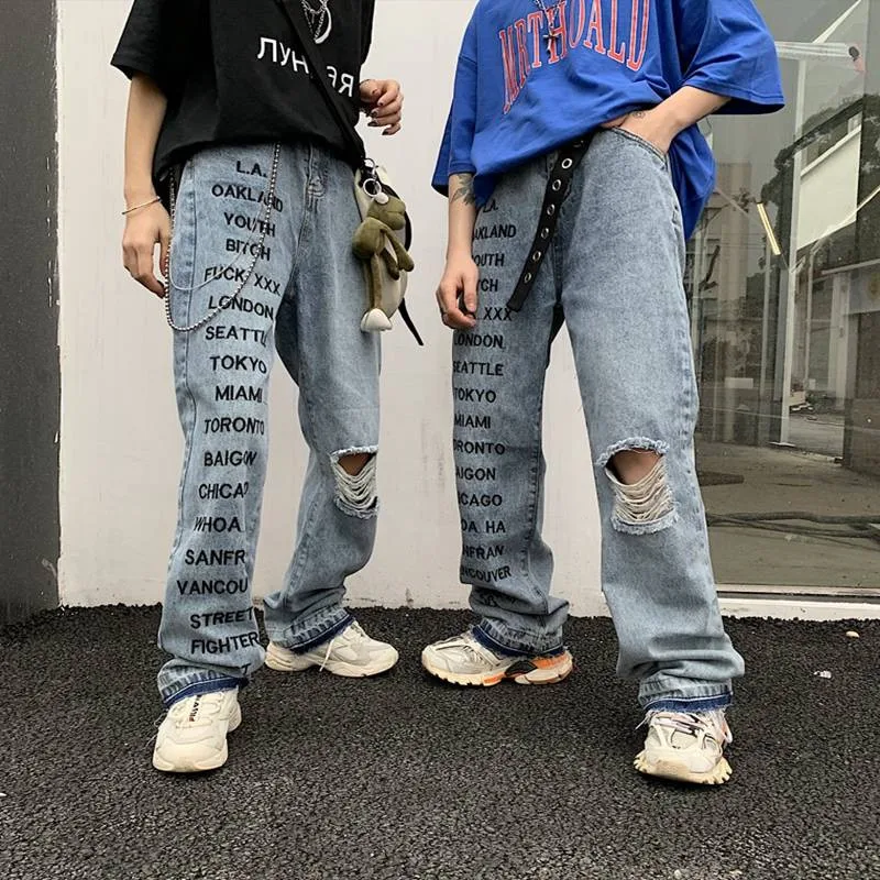 Брендовые шикарные Harajuku Свободные винтажные женские модные женские поясные ремни новые в японском стиле мешковатые джинсы женские
