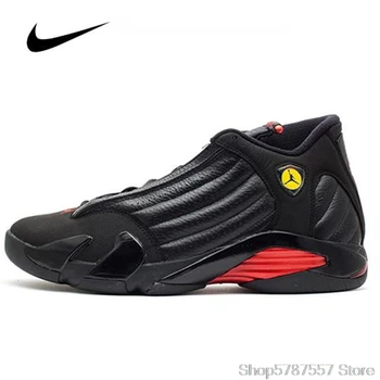 

Original Nike Air Jordan 14 last shot Men's Basketball Shoes High Top Basketball Unisex Jordan Women 487471-003