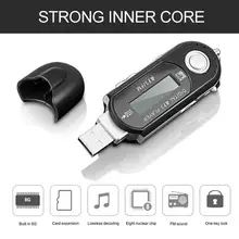 Мини USB MP3 музыкальный плеер цифровой ЖК-экран Поддержка 32 Гб TF карта и fm-радио с микрофоном портативный mp3-плеер