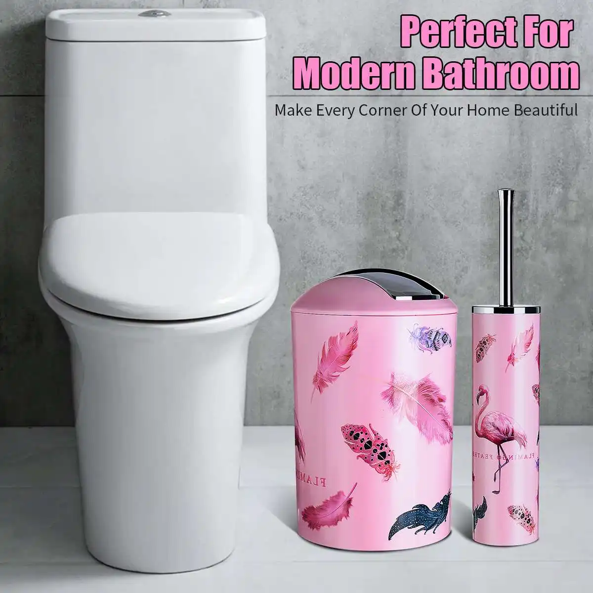 6 шт Ванная комната Accessroies Набор лосьон дозатор для мыла блюдо мусорное ведро для мытья стакан для туалетной щетки Зубная щётка Термосумка для термосов инструменты Розовый