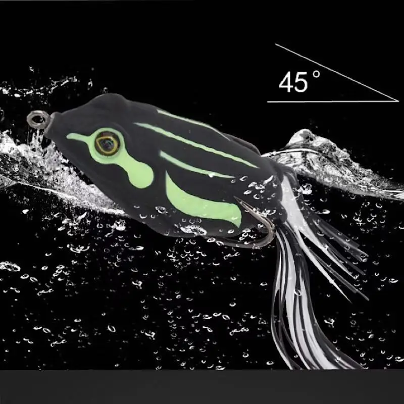 

New 5cm 12g Frogs Fishing Lure Set Artificial Fishing Soft Silicone Bait with Hooks Bass Pesca Carp Fishing Tackle
