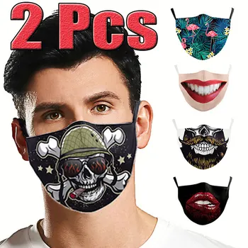 

2Pcs New Fashion Unisex Anti-Infection Virus Face Mouth Masks Reusable Protection Dust Breath Washable Masks Proof Bacteria Mask