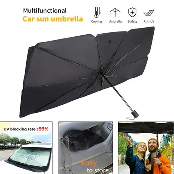 

Foldable Durable Sunshade Covers Silver Car SunShade Auto Sun Visor Sun Protection Windshield Cover Protector Sun Shade