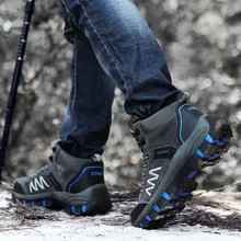 Для мужчин s Открытый Пеший Туризм обувь; зимние сапоги; зимние ботинки для Для мужчин мода для взрослых; зимние Утепленная одежда с мехом, обувь, ботинки прогулочная обувь; мужская обувь