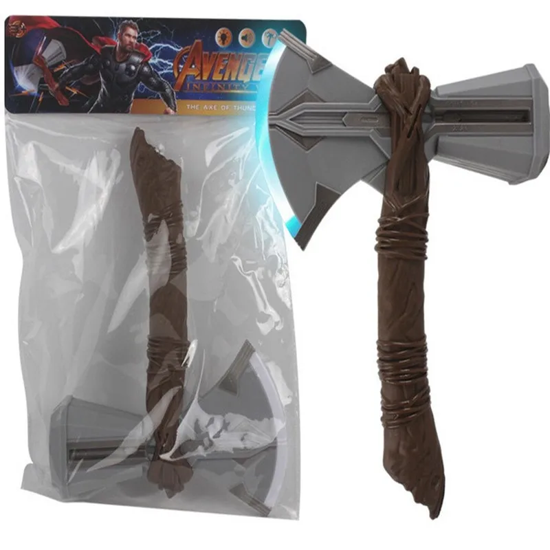 Thor Axe Hammer Stormbreaker звуковое освещение флэш-оружие для косплея роль в фильме детские игрушки Тор громовой Молот гравитационная индукция