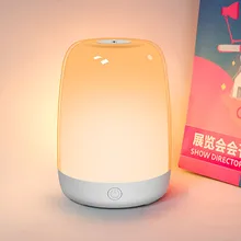 Светодиодный ночной Светильник прикосновения Сенсор красочные настольная лампа прикроватный светильник зарядка через usb мини настольная лампа ALI88