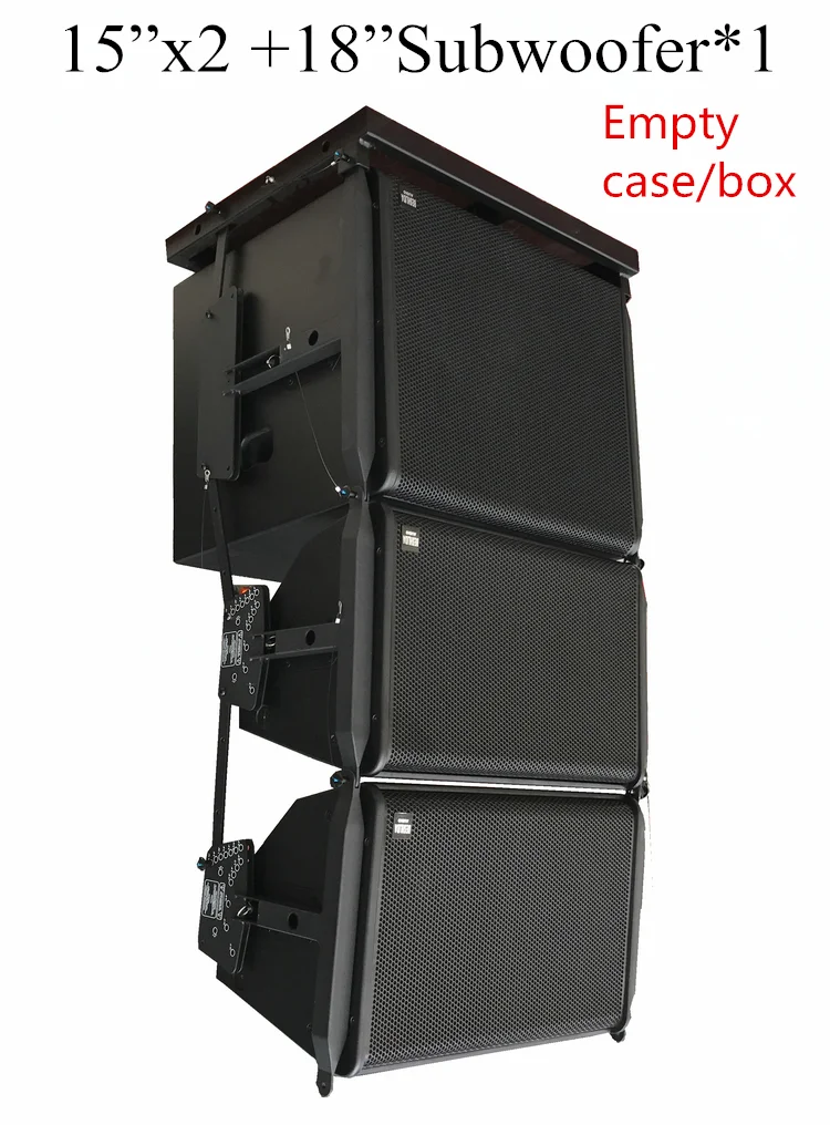 15 inch empty QE-003 Профессиональное аудио 12 15 дюймов Колонка линейного массива шасси с 18 дюймов, сабвуфер легко устанавливается профессиональный держатель Вешалка - Цвет: 15 inch empty
