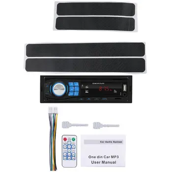 

4PCS/Set Car Accessories Door Sill Scuff Welcome Pedal Protect Stickers with 1Din Car Stereo MP3 Player in Dash Head